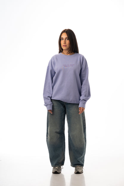 SUDADERA LILA-TIZA/MORADO "PLAYAS SURF"