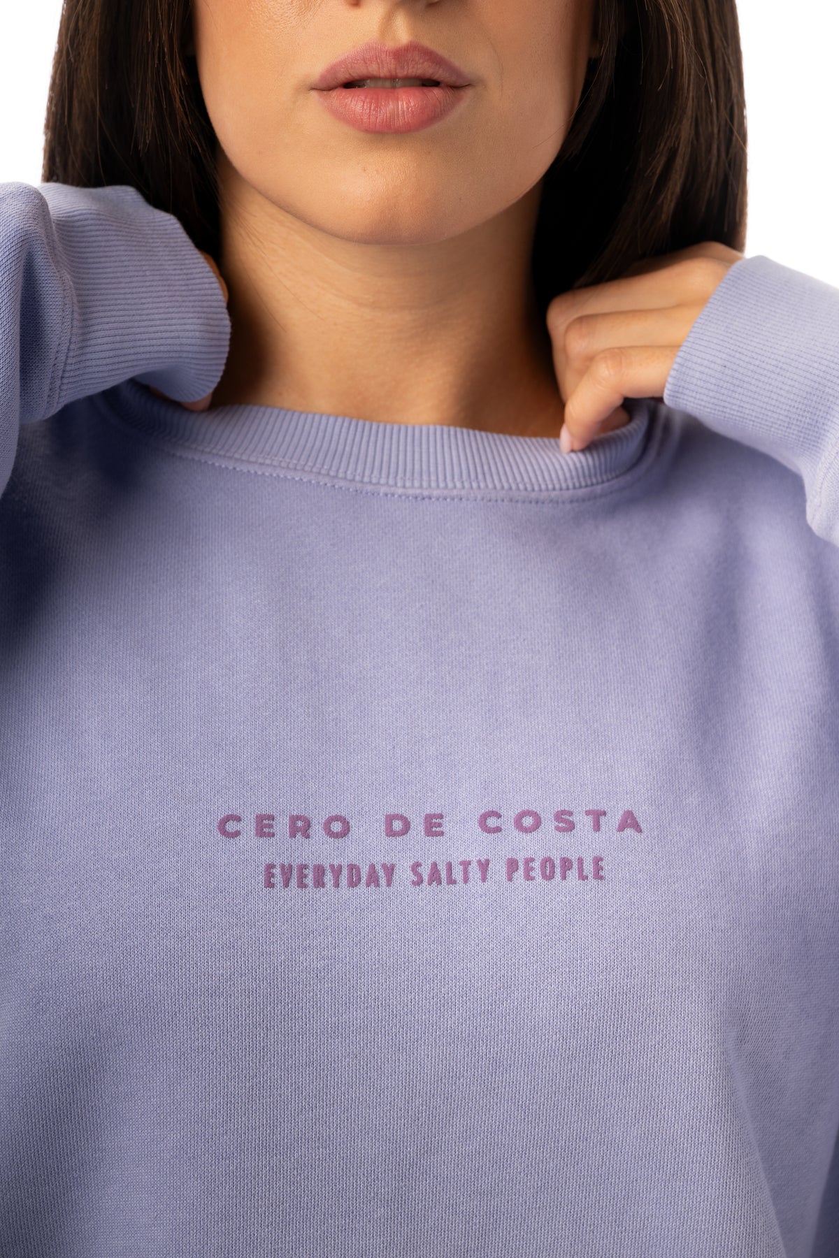 SUDADERA LILA-TIZA/MORADO "PLAYAS SURF"