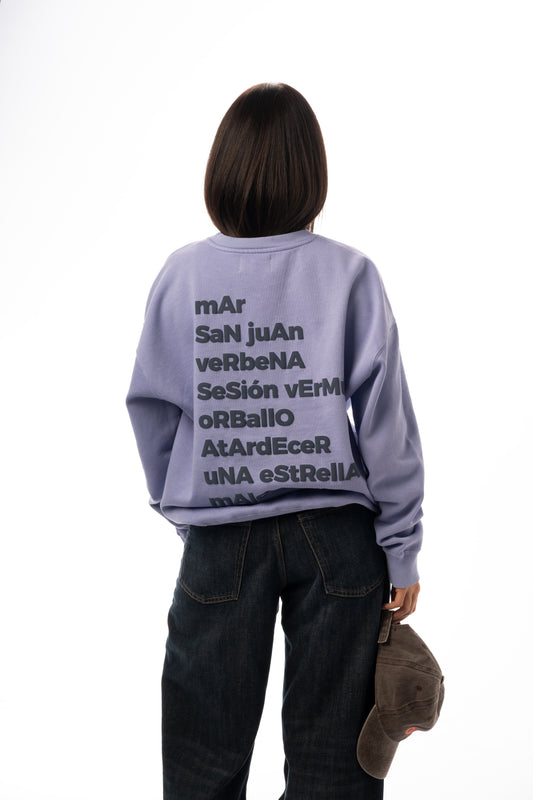 SUDADERA LILA-TIZA/AZUL "MORRIÑA"