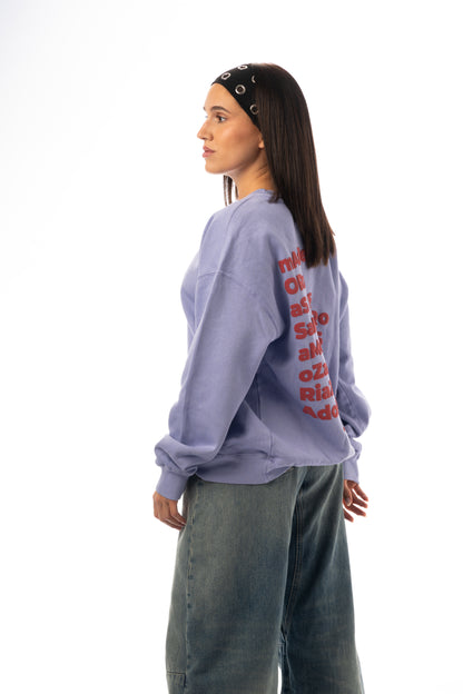 SUDADERA LILA-TIZA/GRANATE "A CORUÑA"