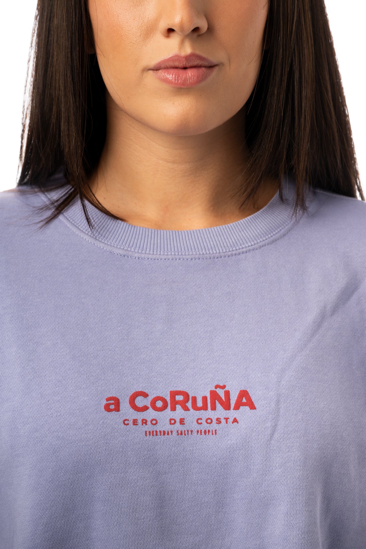 SUDADERA LILA-TIZA/GRANATE "A CORUÑA"