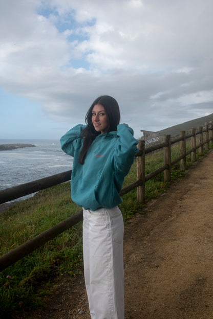 BLUE/MARINO STAR "SURF BEACHES" HOODIE