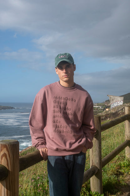 PINK/MAROON SWEATSHIRT "A CORUÑA"