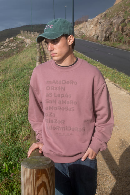 PINK/MAROON SWEATSHIRT "A CORUÑA"