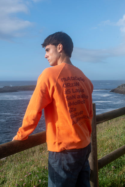 SUDADERA CORAL/ROJO "A CORUÑA"