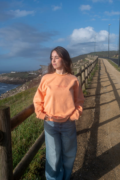 SUDADERA MELOCOTÓN/ROJO "FOTO VITO"