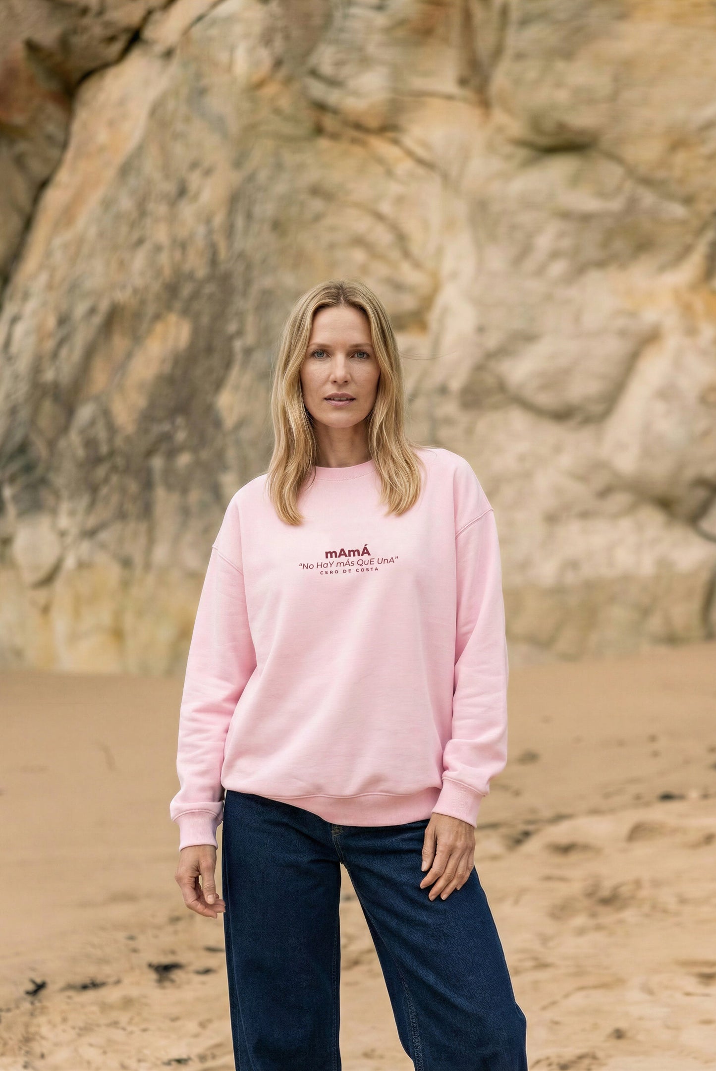 PRE-VENTA - SUDADERA ROSA/ROJO "MAMÁ" - ENTREGA DESDE EL 25/05