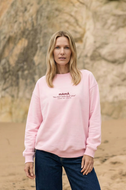 PRE-VENTA - SUDADERA ROSA/ROJO "MAMÁ" - ENTREGA DESDE EL 01/06