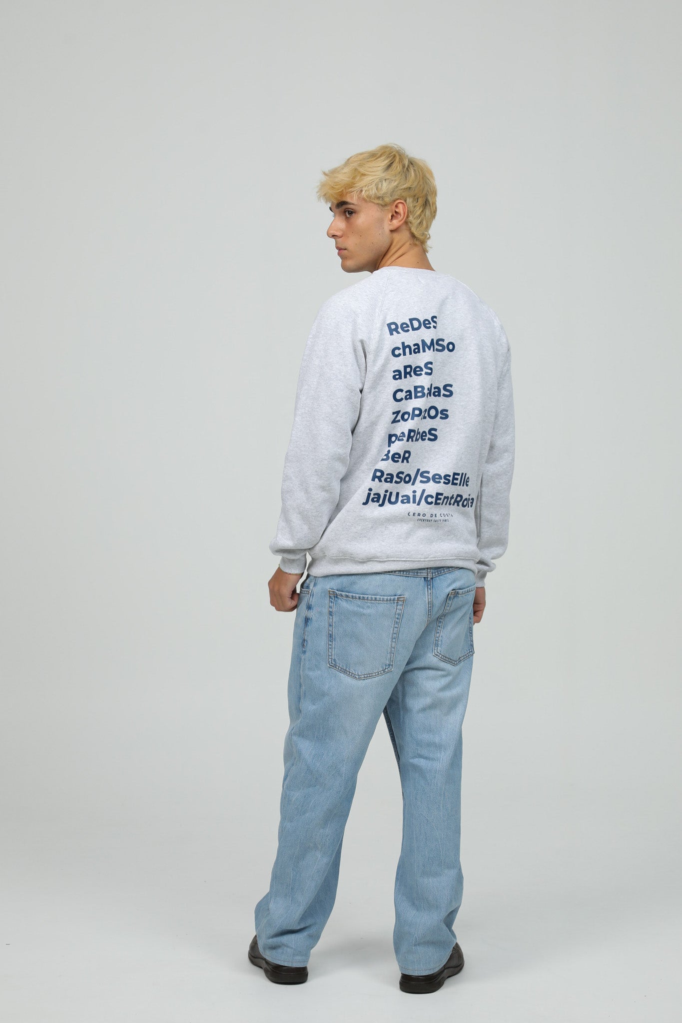 SUDADERA "PONTEDEUME" GRIS/AZUL