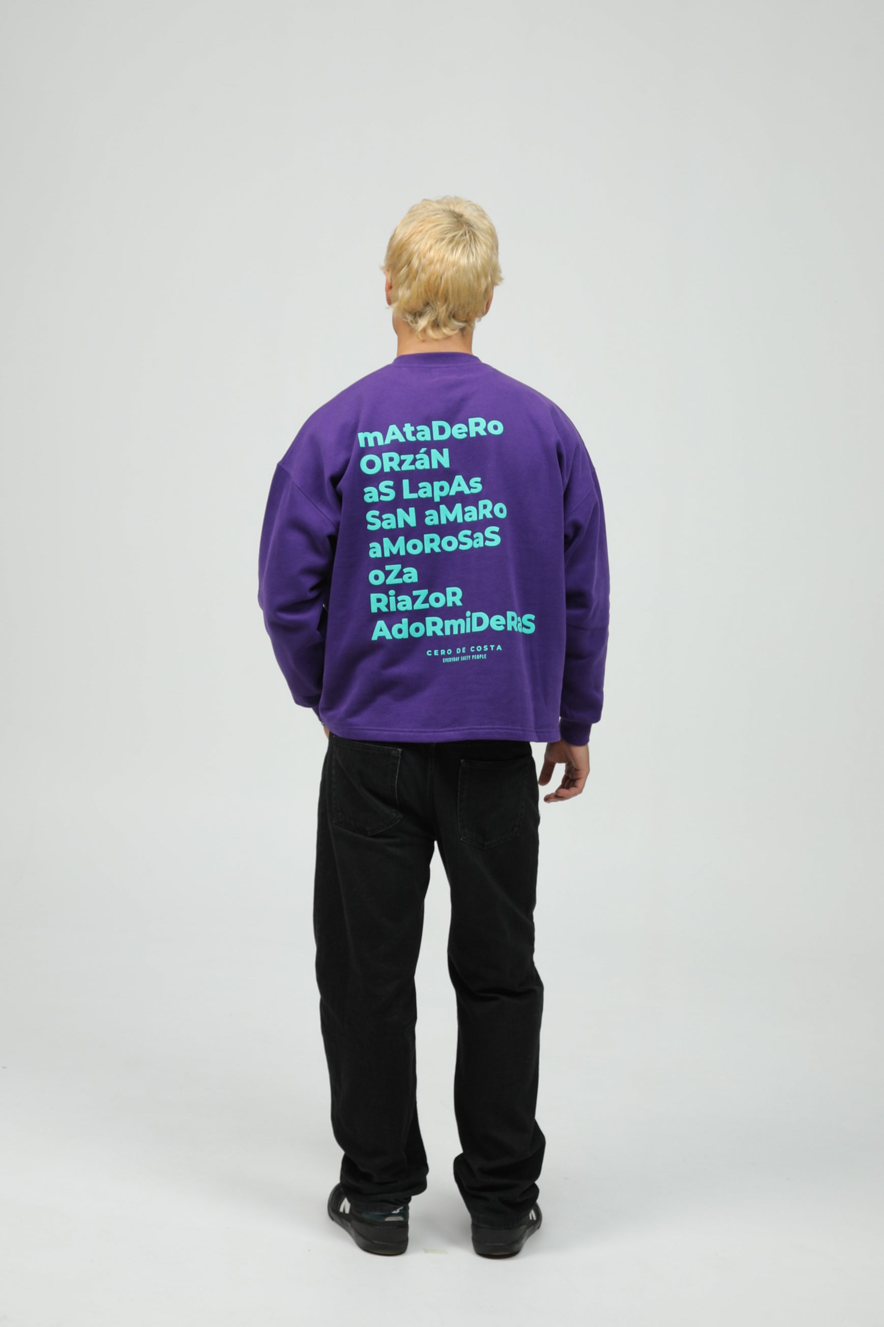 SUDADERA LA CORUÑA VIOLETA/CELESTE