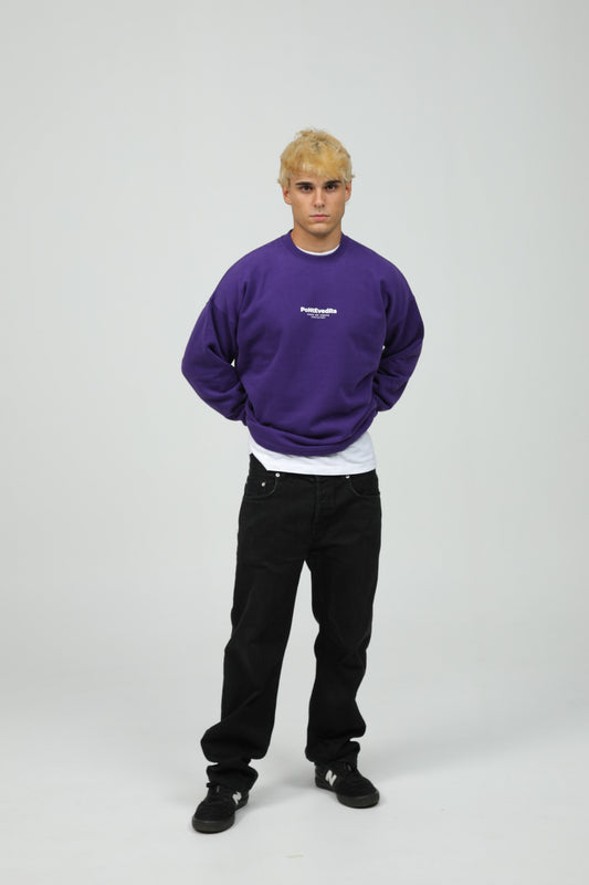 PURPLE/WHITE SWEATSHIRT "PONTEVEDRA"
