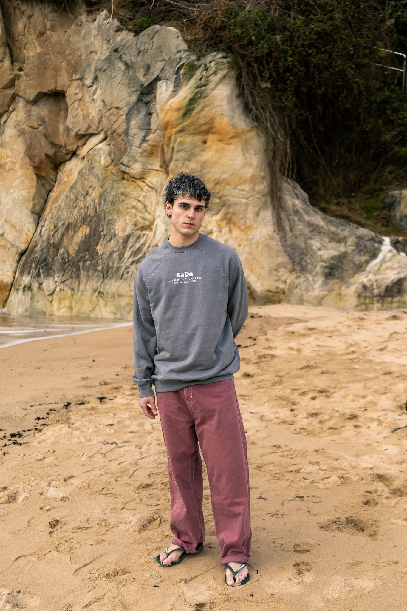 GREY/PINK "SADA" SWEATSHIRT