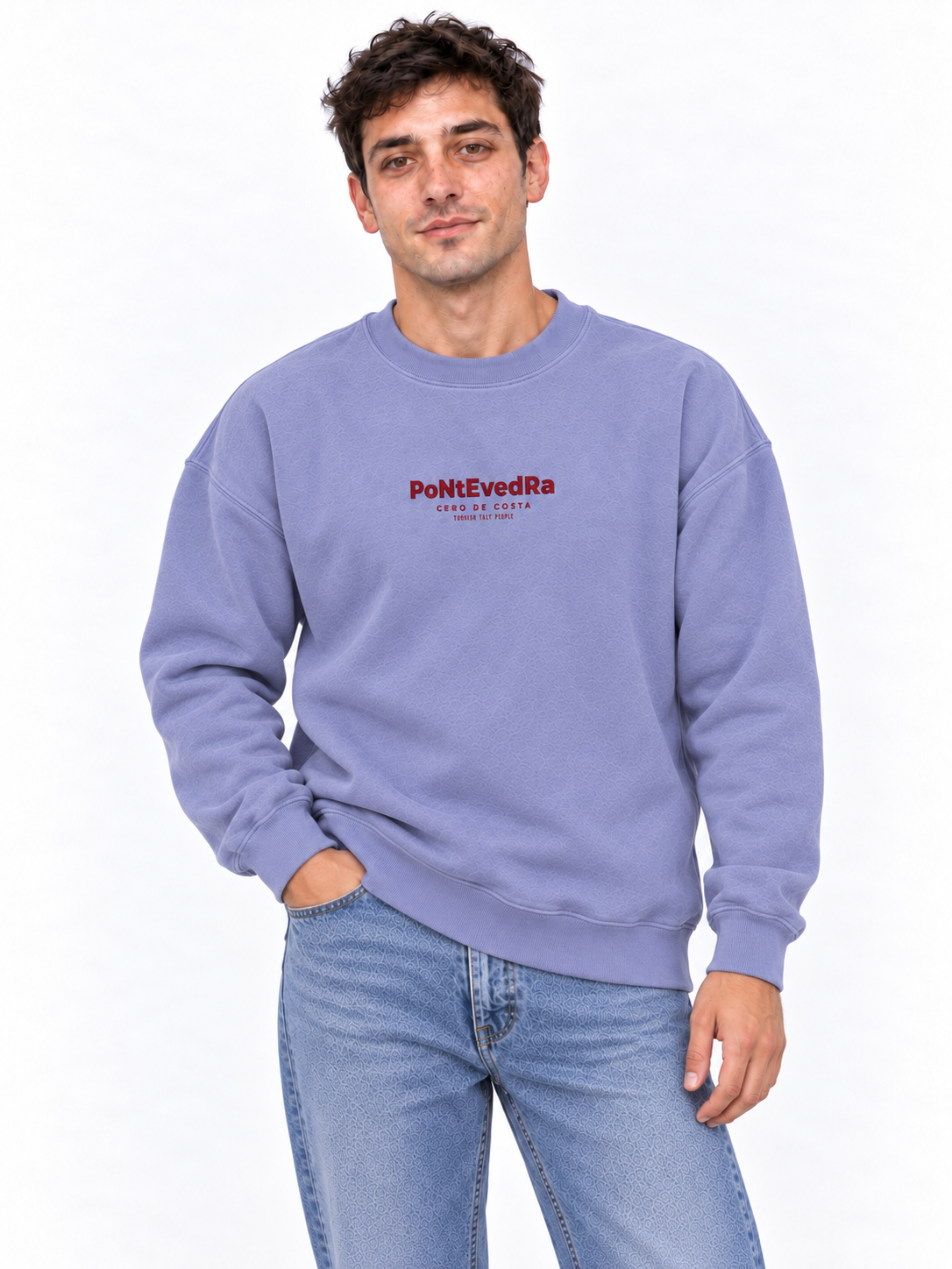 SUDADERA LILA-TIZA/GRANATE "PONTEVEDRA"
