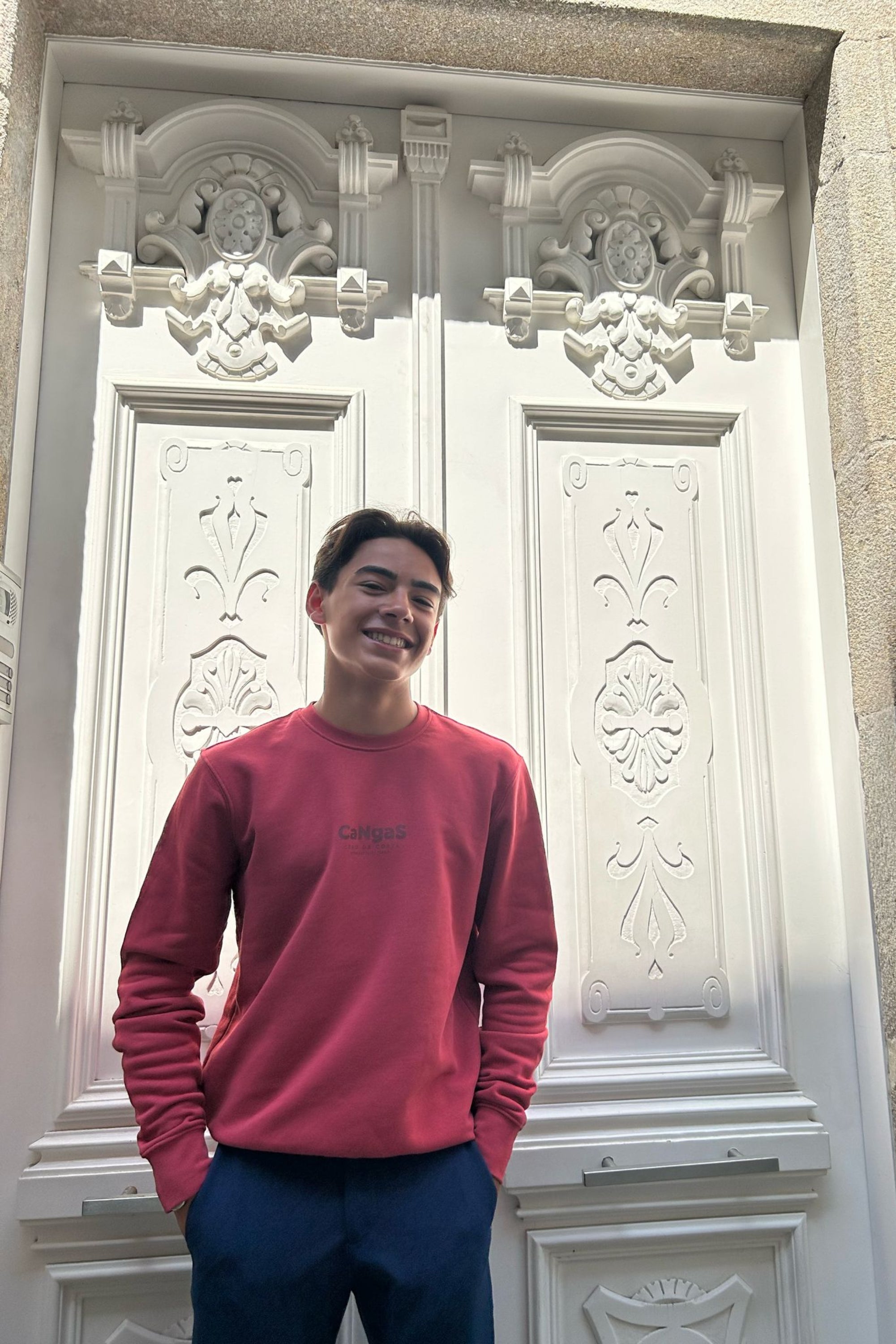 SUDADERA ROJO/GRANATE "CANGAS"