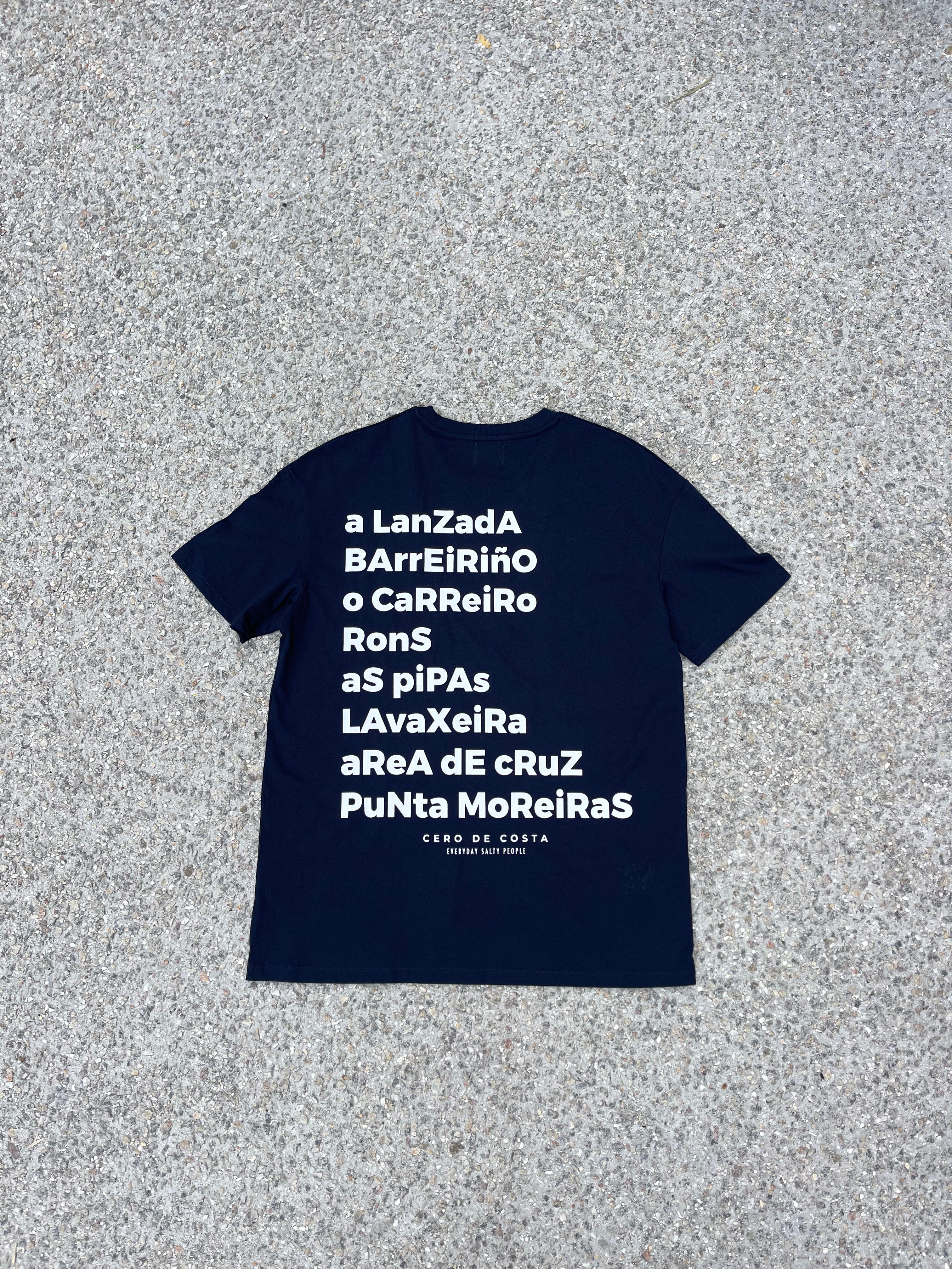 CAMISETA MARINO/BLANCO "O GROVE"