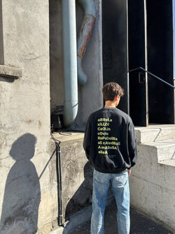SUDADERA NEGRO/FLÚOR "A MARIÑA"