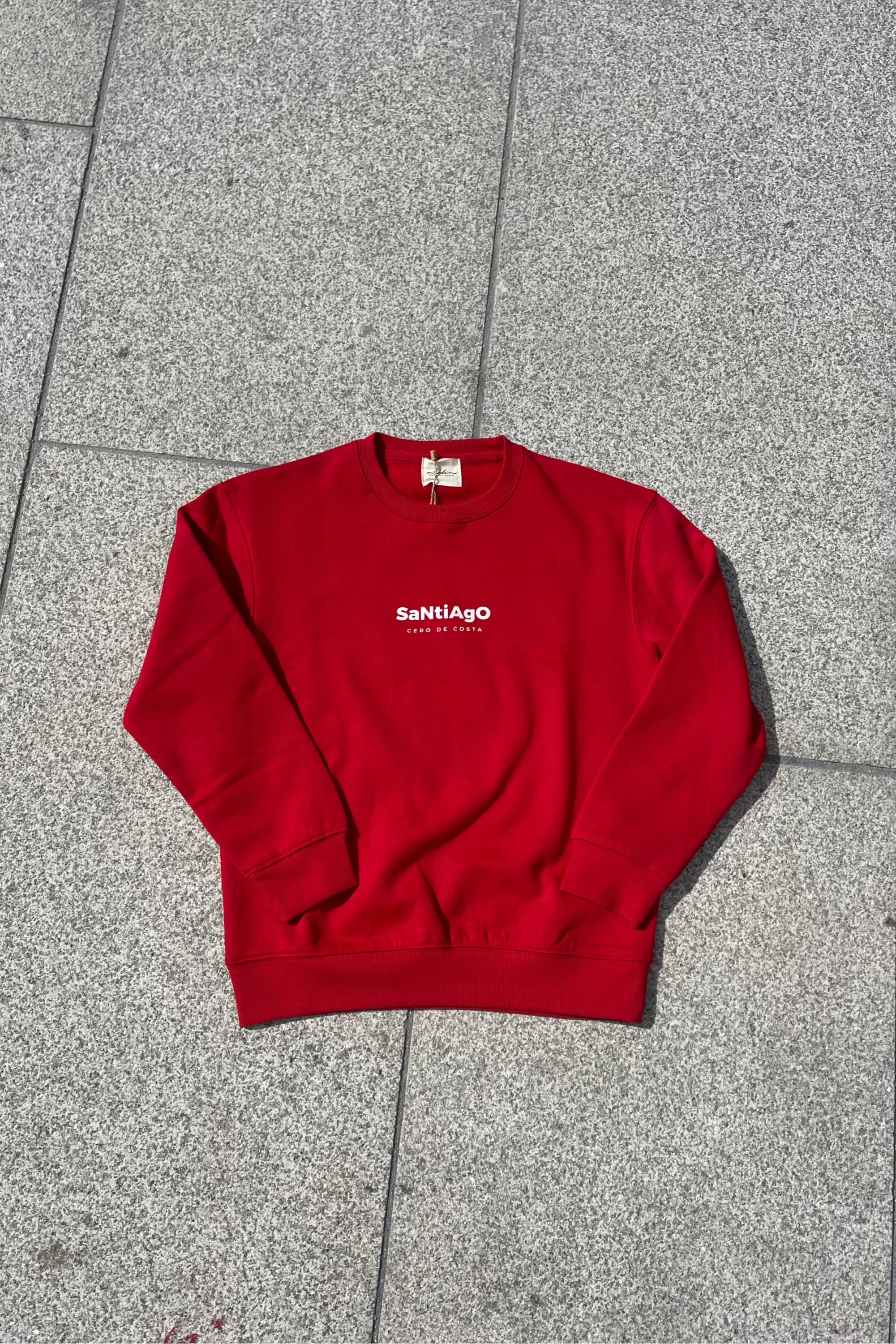 SUDADERA KIDS ROJO/BLANCO "SANTIAGO"