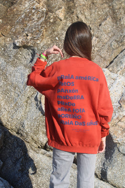 SUDADERA OVERSIZE ROJO/AZUL "PANXÓN"