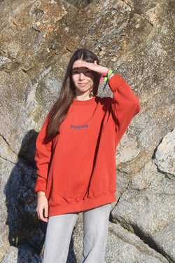 SUDADERA OVERSIZE ROJO/AZUL "PANXÓN"