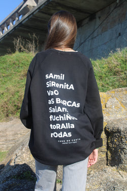 SUDADERA NEGRO/BLANCO VIGO