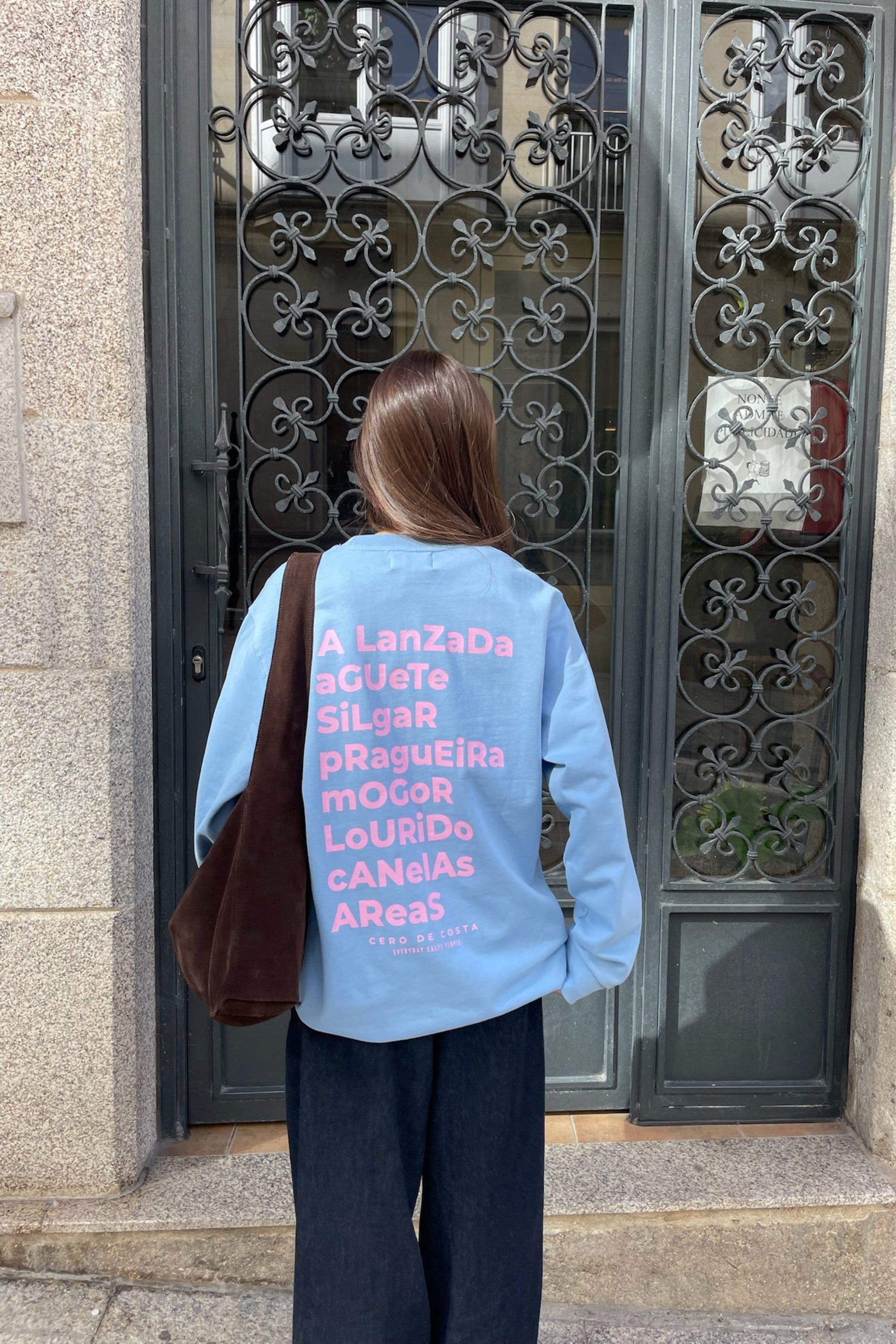 SUDADERA PONTEVEDRA AZUL CELESTE/ROSA CERO DE COSTA