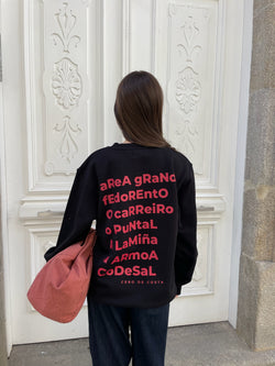 SUDADERA A GUARDA NEGRO/ROJO