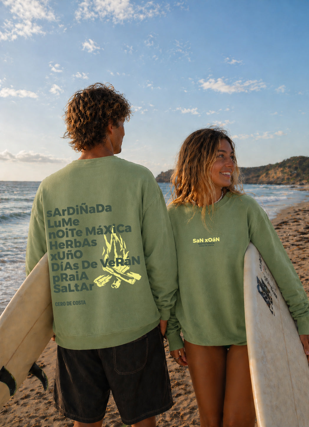 PREVENTA SUDADERA VERDE/VERDE "SAN XOAN" (Disponible desde 02/06)