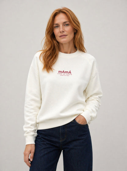 SUDADERA BLANCO/ROSA "MAMÁ"