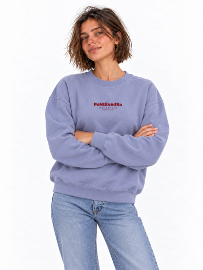 SUDADERA LILA-TIZA/GRANATE "PONTEVEDRA"