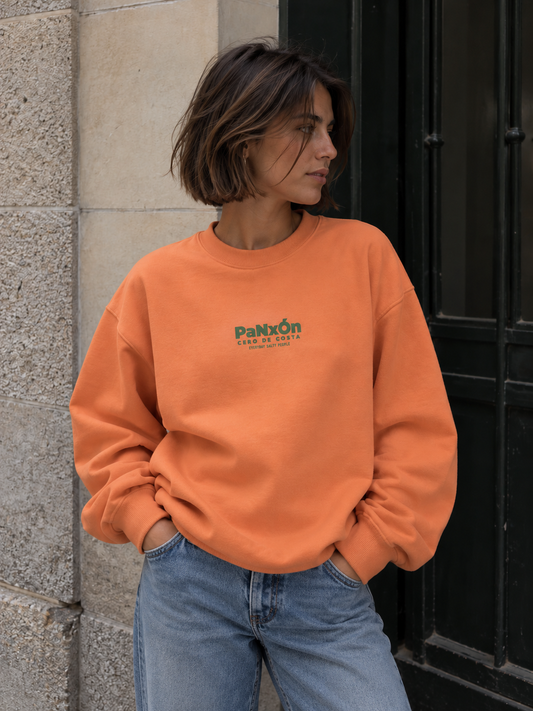 SUDADERA CORAL/VERDE "PANXÓN" CORTA