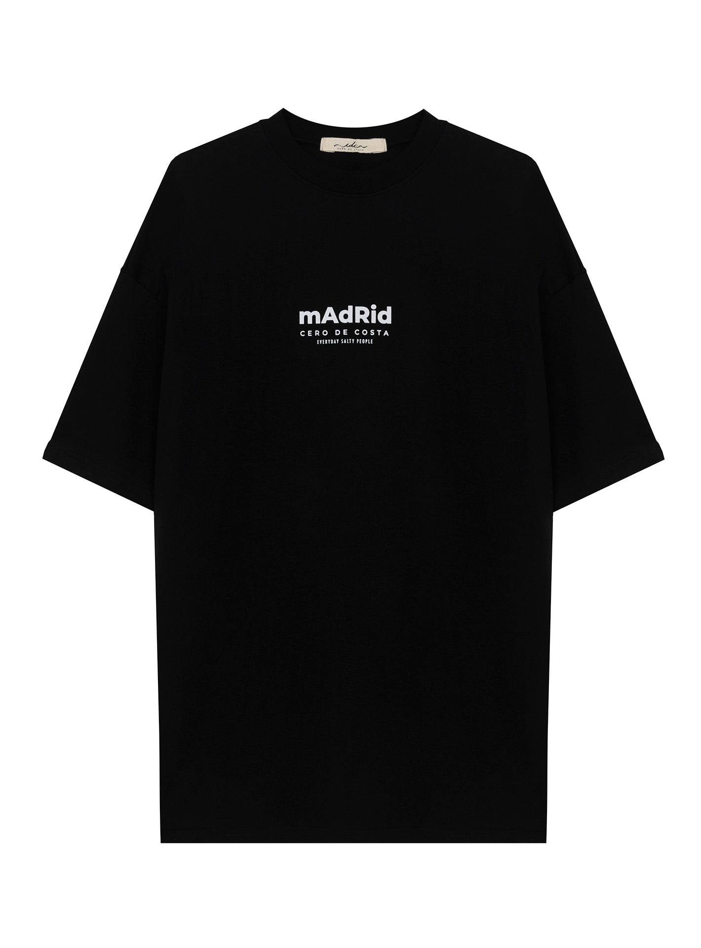 Camiseta oversize negro/blanco Madrid