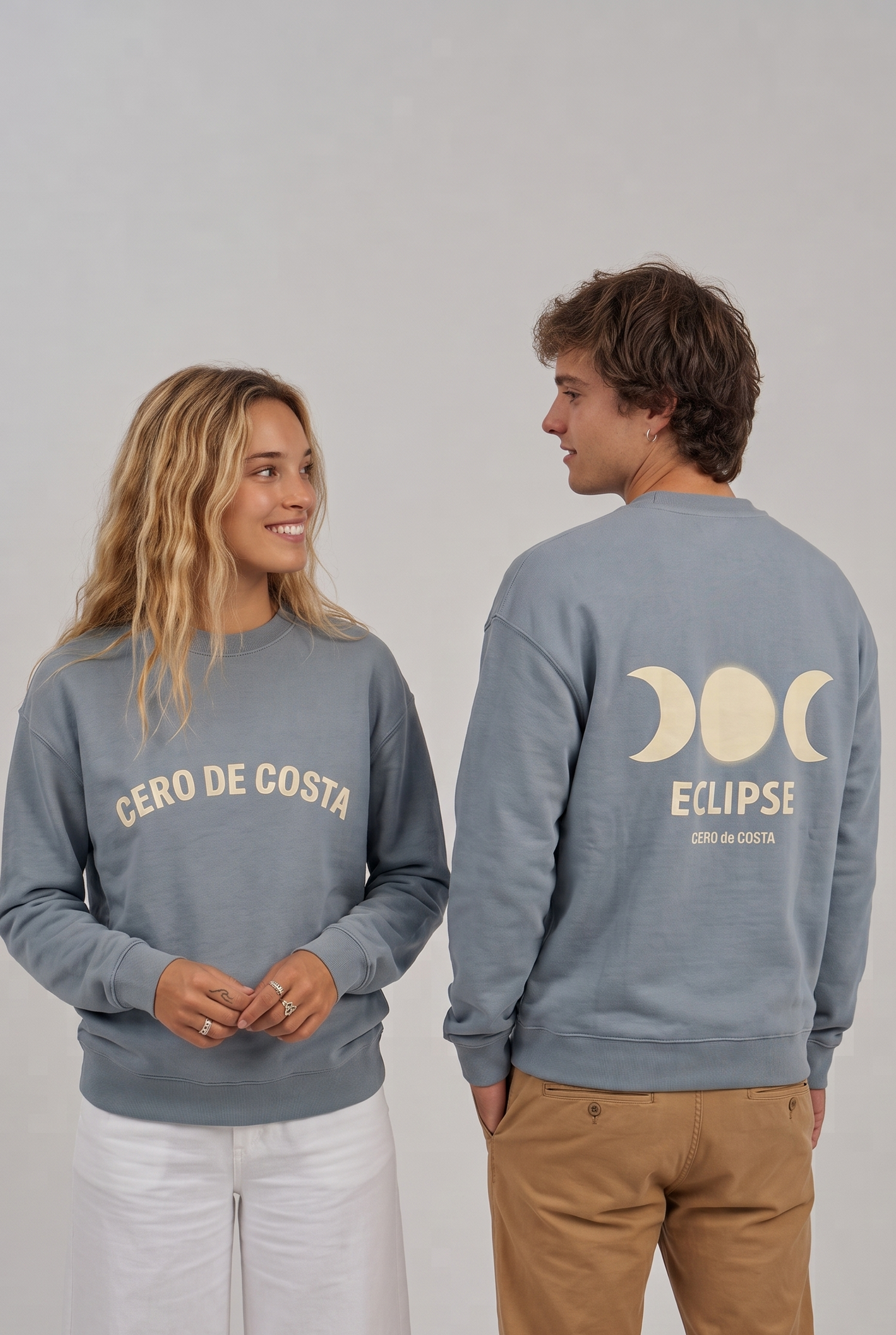 PREVENTA - SUDADERA ECLIPSE AZUL LAVADO "NUEVA EDICIÓN"