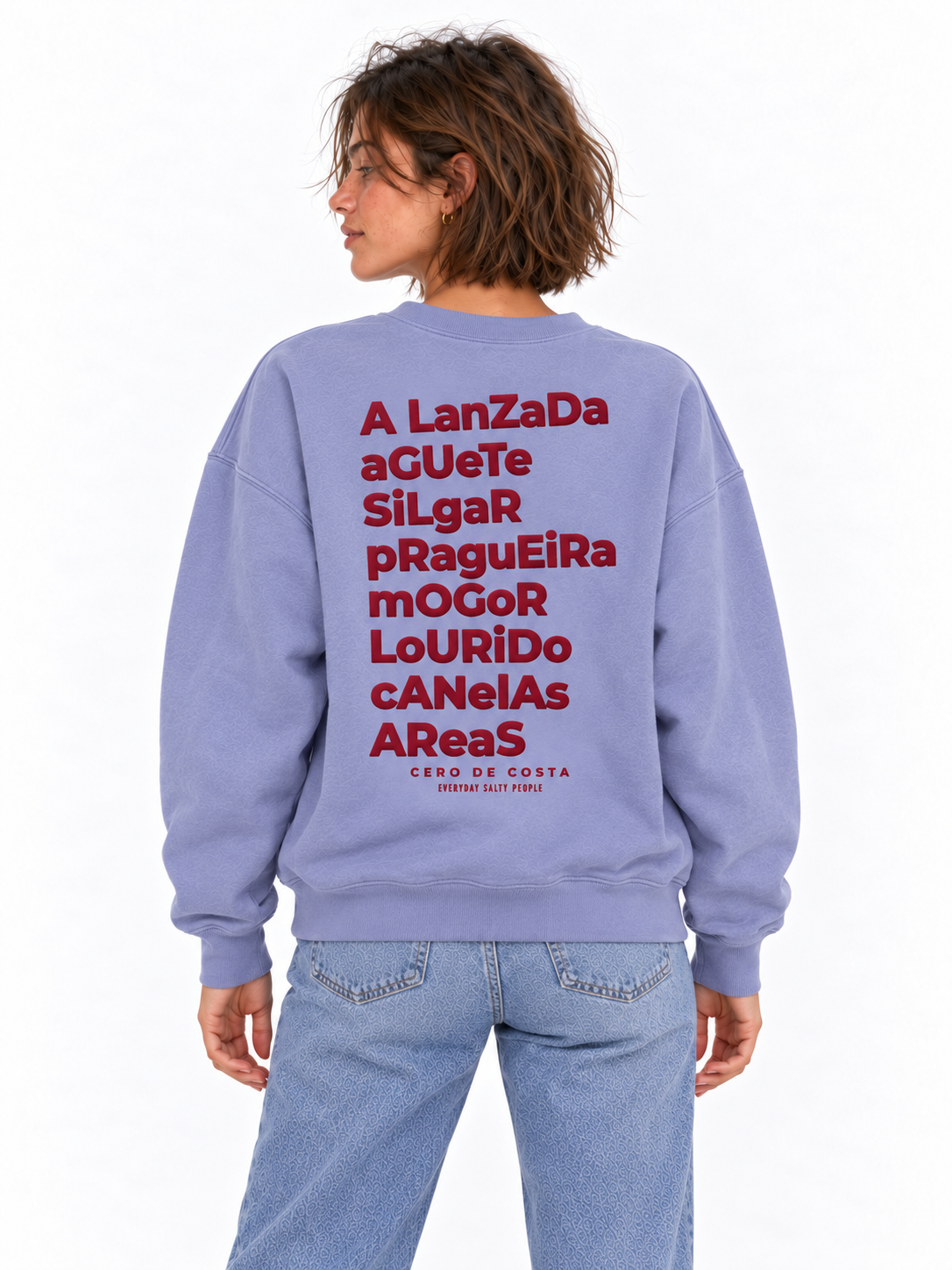 SUDADERA LILA-TIZA/GRANATE "PONTEVEDRA"