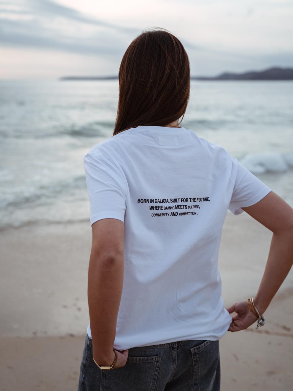 CAMISETA BLANCO/NEGRO "LUA GAMING" EDICIÓN ESPECIAL
