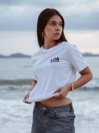 CAMISETA BLANCO/NEGRO "LUA GAMING" EDICIÓN ESPECIAL