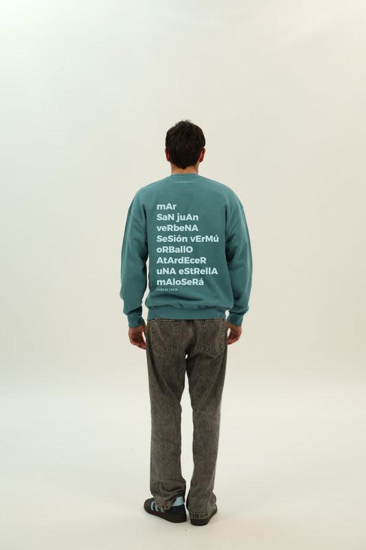BLUE/BEIGE "MORRIÑA" SWEATSHIRT