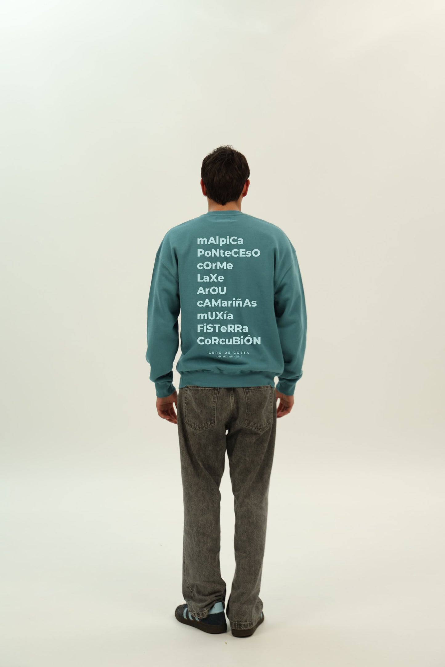 SUDADERA AZUL-P/GRIS "OS FAROS"