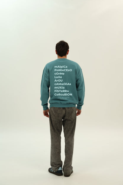 SUDADERA AZUL-P/GRIS "OS FAROS"