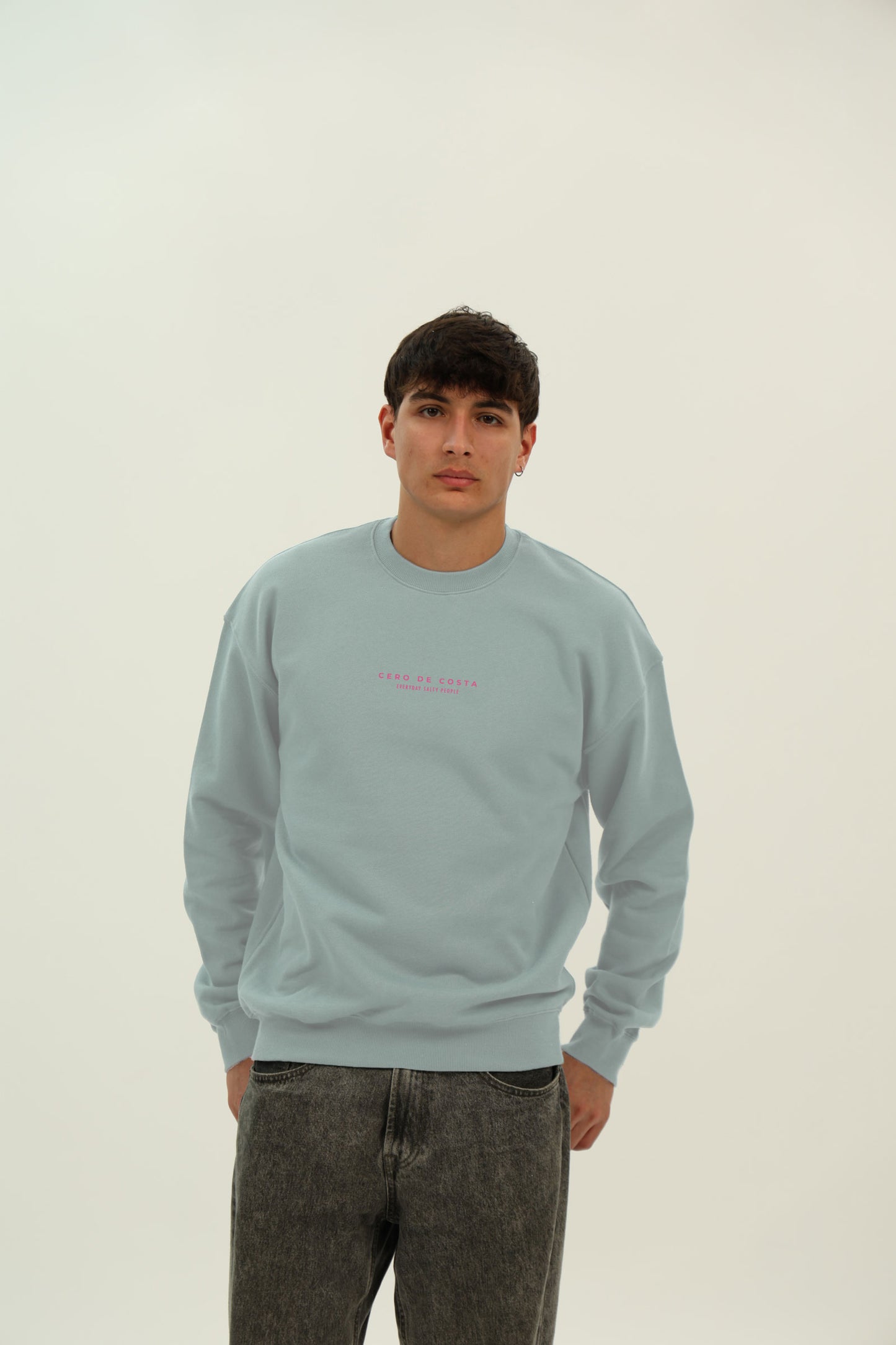 SUDADERA CELESTE/FUCSIA "VILAGARCÍA"