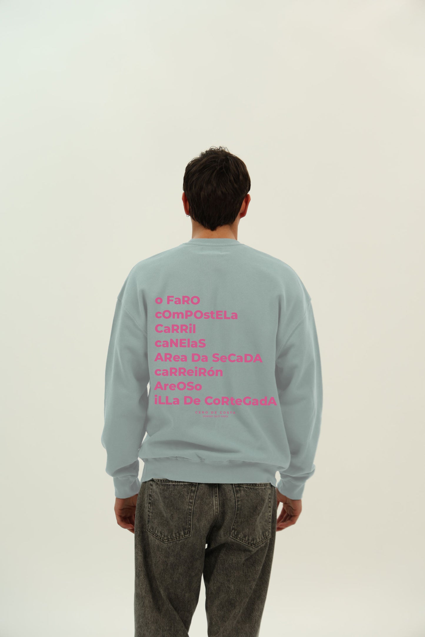 SUDADERA CELESTE/FUCSIA "VILAGARCÍA"