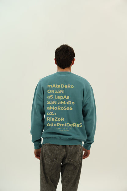SUDADERA AZUL-P/BEIGE "LA CORUÑA"
