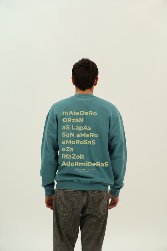 SUDADERA AZUL-P/BEIGE "LA CORUÑA"
