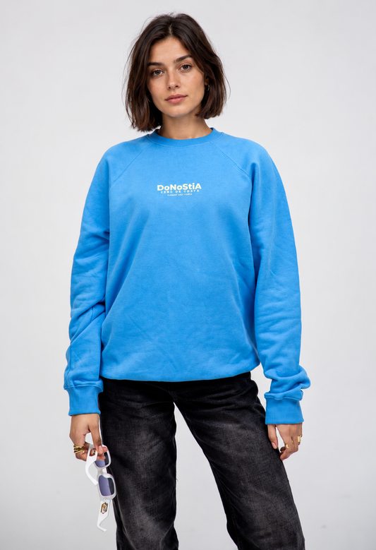 SWEATSHIRT AZUL-GIZ/AMARELO "DONOSTIA"