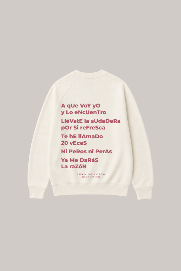 SUDADERA BLANCO/ROSA "MAMÁ"