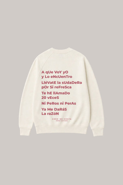 SUDADERA BLANCO/ROSA "MAMÁ"