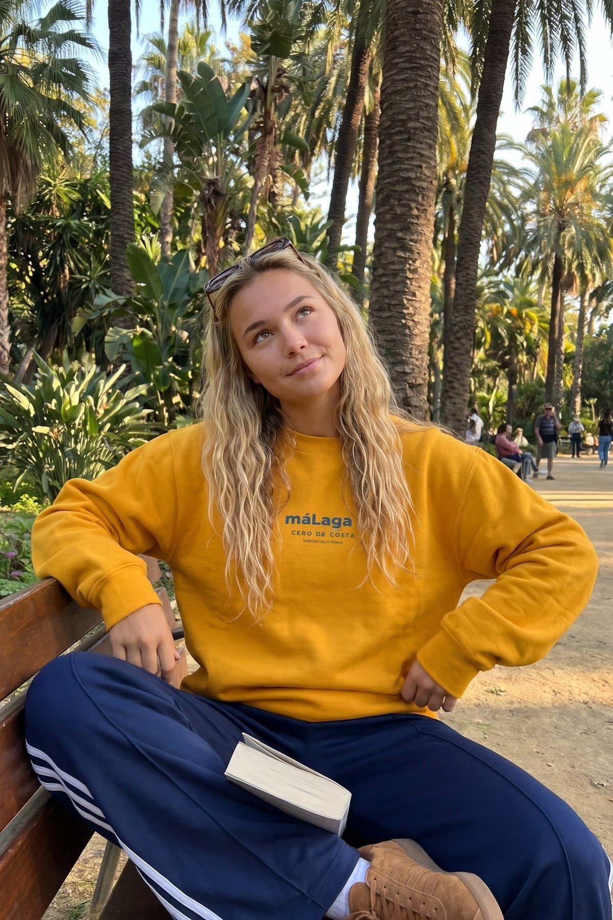 SUDADERA AMARILLO/AZUL "MÁLAGA" – foto 5