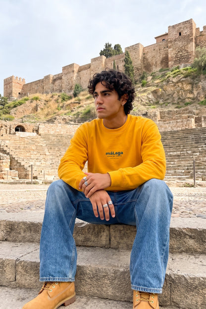 SUDADERA AMARILLO/AZUL "MÁLAGA" – foto 4