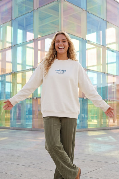 SUDADERA BLANCO/AZUL "MÁLAGA" – foto 8
