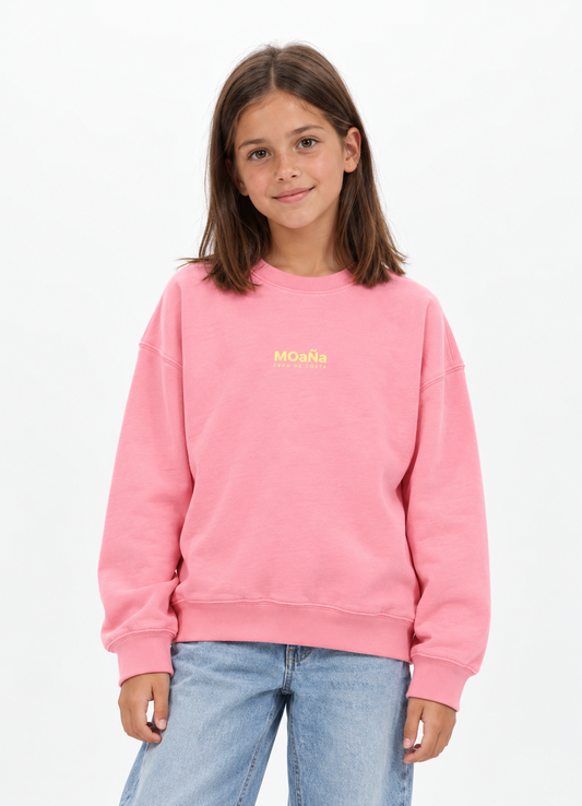 SWEATSHIRT ROSA/BEGE "MOAÑA"