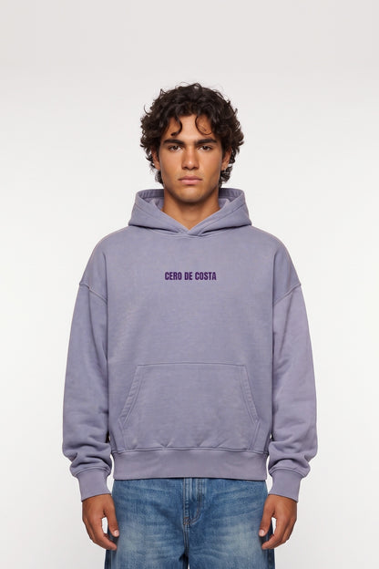 SUDADERA LILA-TIZA/MORADO "PORTUGAL MOLEDO" CON CAPUCHA – foto 1